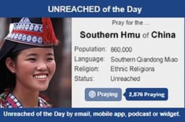 Unreached of the Day widget